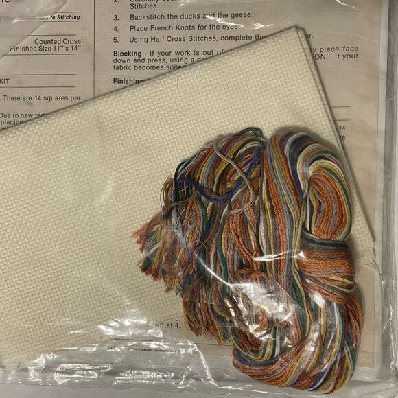 Golden Bee Counted Cross Stitch Kit “Any Man Can be a Father” Complete NEW Open - Picture 8 of 10